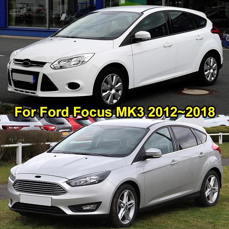 Для Ford Focus Mk3 2012 2013 Chrome Боковая дверь зеркало заднего вида крышки декоративная защита украшения стайлинга автомобилей