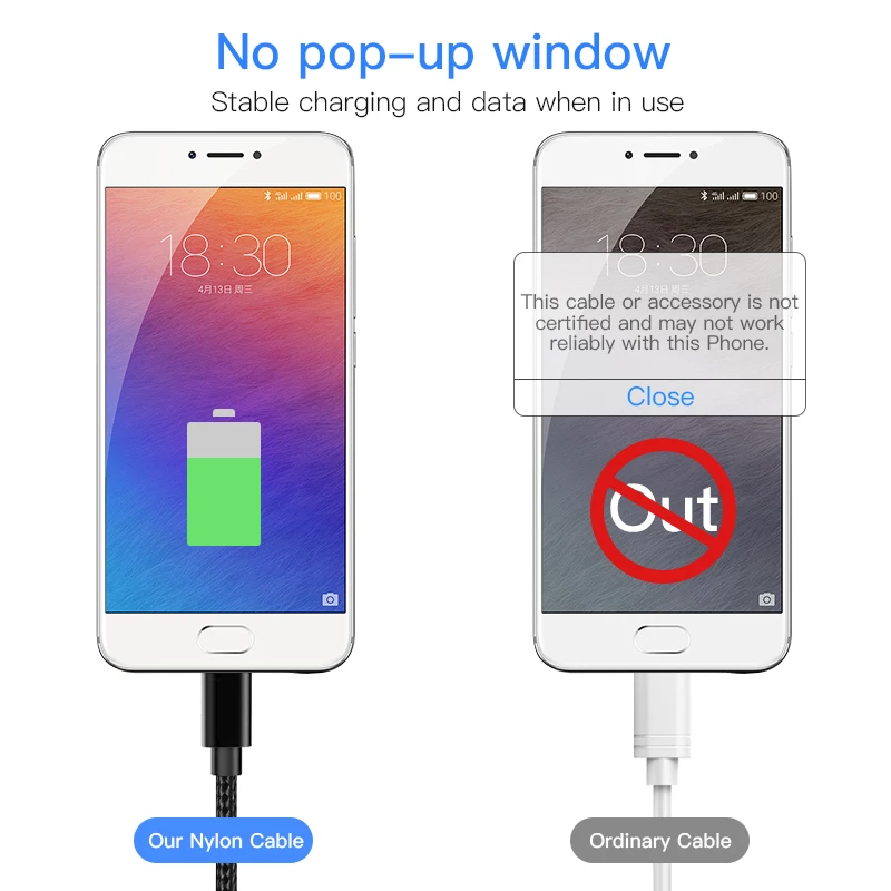 NOHON Micro USB кабель для зарядки и передачи данных Samsung Galaxy S7 S6 Huawei Xiaomi 1M Android быстрой