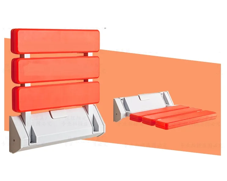 ABS Wall Mount Bathroom Folding Seat Fold up Seats SHOWER RV Seatin