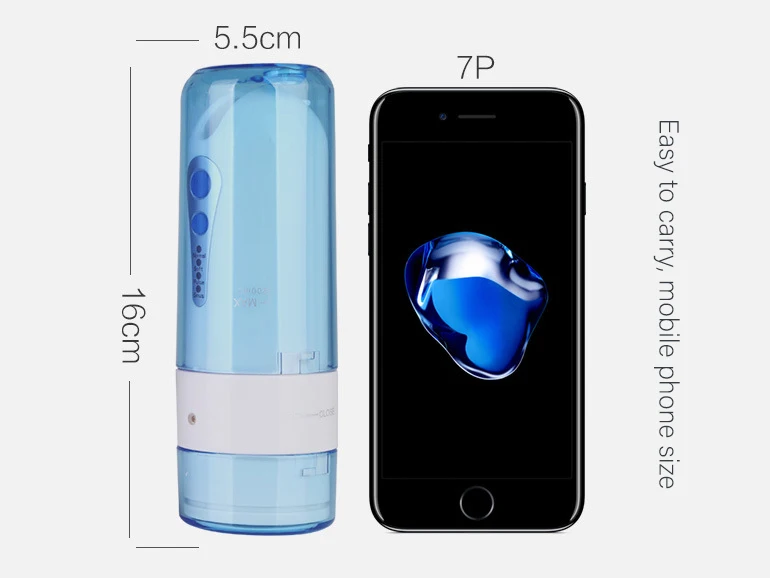 Портативный ирригатор для полости рта с usb зарядкой, уход за зубами и мытье носа, перезаряжаемый ирригатор для воды 150 мл, ирригатор для полости рта, водный Флоссер - Цвет: Blue