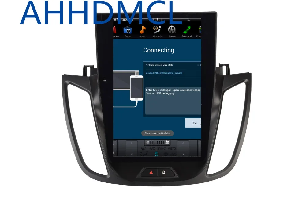 Sale Car Multimedia Player PC PAD Tesla Style Multimedia Player Android 7.1 GPS For Kuga Escape 2nd Generation 2013 2014 2015 1