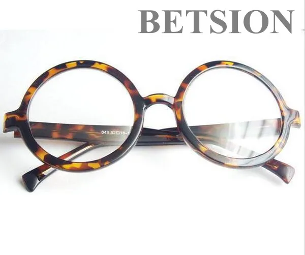 BETSION Retro 360 Round Eyeglass Frames Full rim Oversize Eyewear Top Quality Eyewear Vintage RX