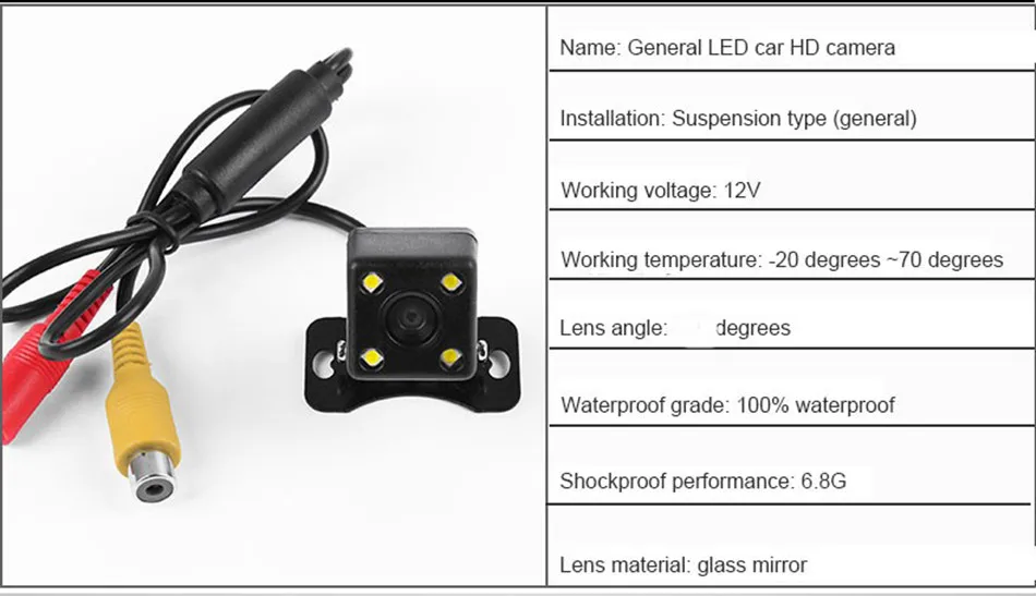JMCQ 4,3 дюймов TFT lcd монитор автомобиля монитор дисплей обратная камера парковочная система для автомобиля заднего вида Мониторы NTSC PAL