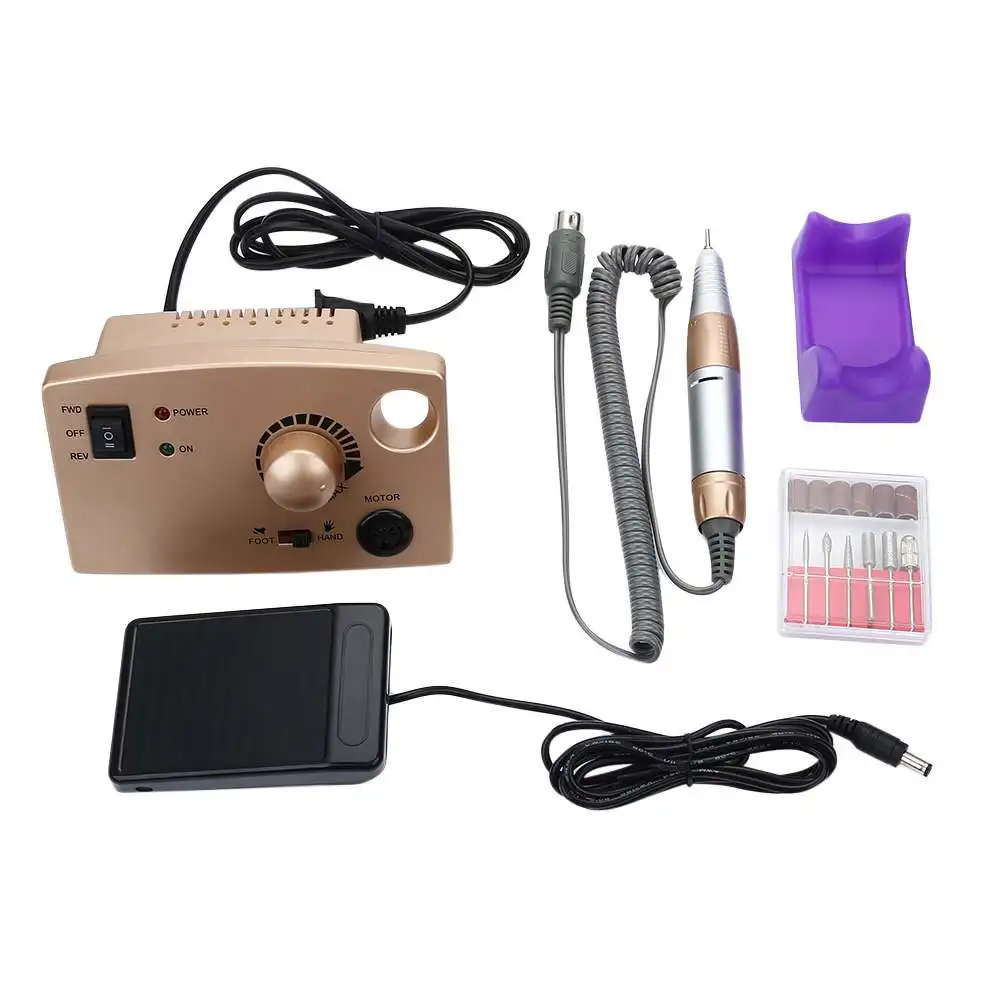 

Ovonni Electric Nail Machine Drill 25000 RPM 18W Pro Diamond Nail File Drill Machine Maniure And Pedicure Drill Polish Bits Kit