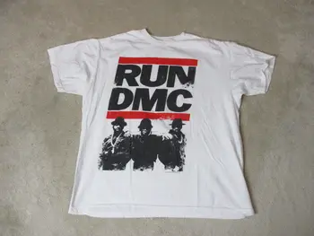 

Run DMC Concert T-Shirt Adult Extra Large White Red Hip Hop Rap Music Band Mens T Shirt Gift More Size and Colors Top Tee