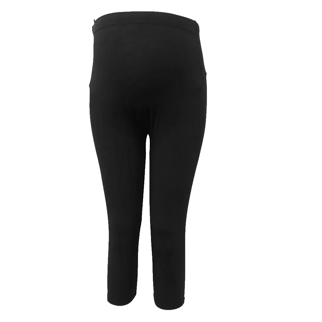 Черные брюки-карандаш для беременных повседневные модные штаны для беременных универсальные Тонкие Леггинсы для беременных осенние женские брюки Горячая Распродажа - Color: black