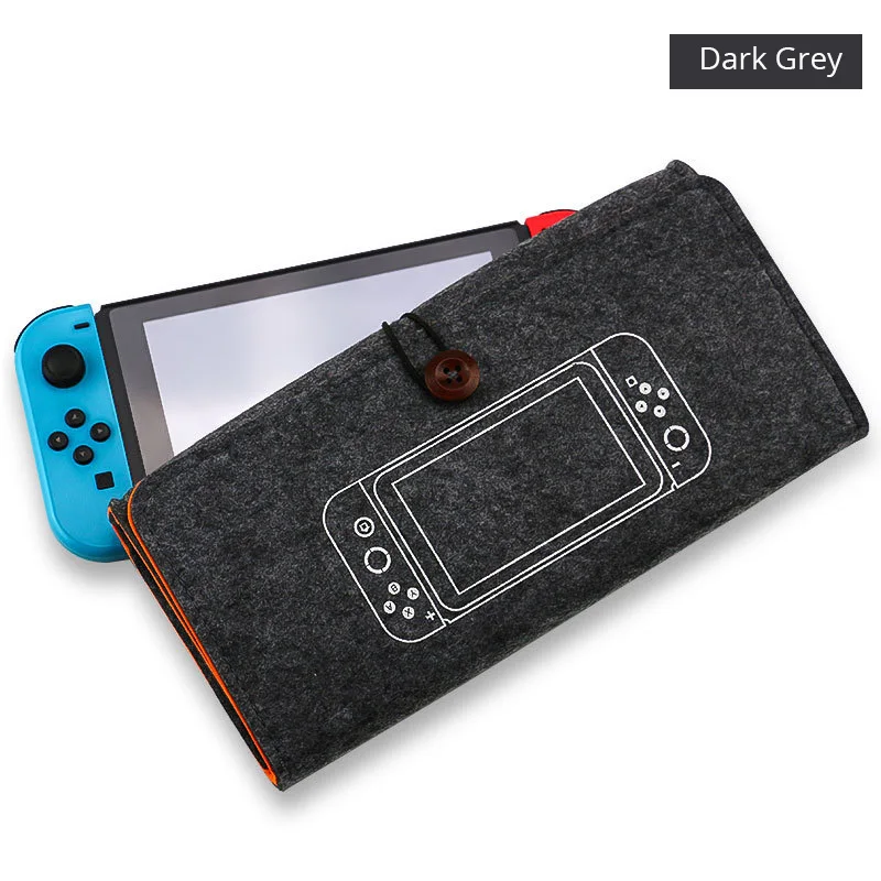 Чехол для переноски из замши, портативный чехол, сумка для хранения аксессуаров, чехол для хранения для Nintendo, консоль для хранения 5 игровых карт - Цвет: Dark Grey