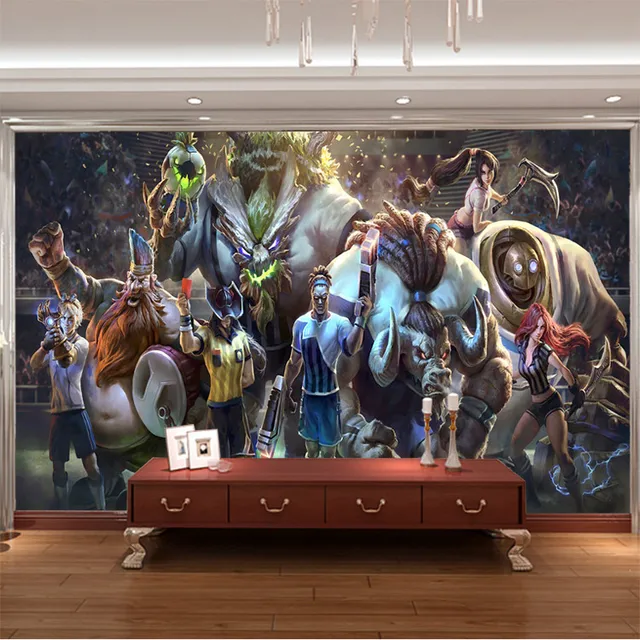 League Of Legends Jogo 3d Mural Papel De Parede Foto Papel De Parede