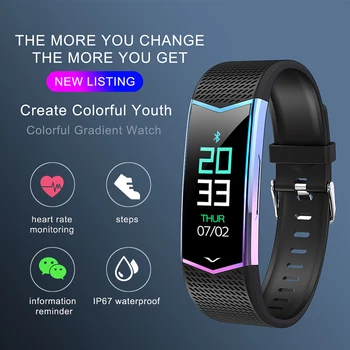 

LV08 smart bracelet heart rate detection fitness tracker sports bracelet Bluetooth smart health bracelet smart wristband watch