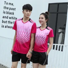 Мужские и женские теннисные рубашки, футболки для бадминтона, дышащие майки для настольного тенниса, Спортивная футболка для тренировок, быстросохнущая