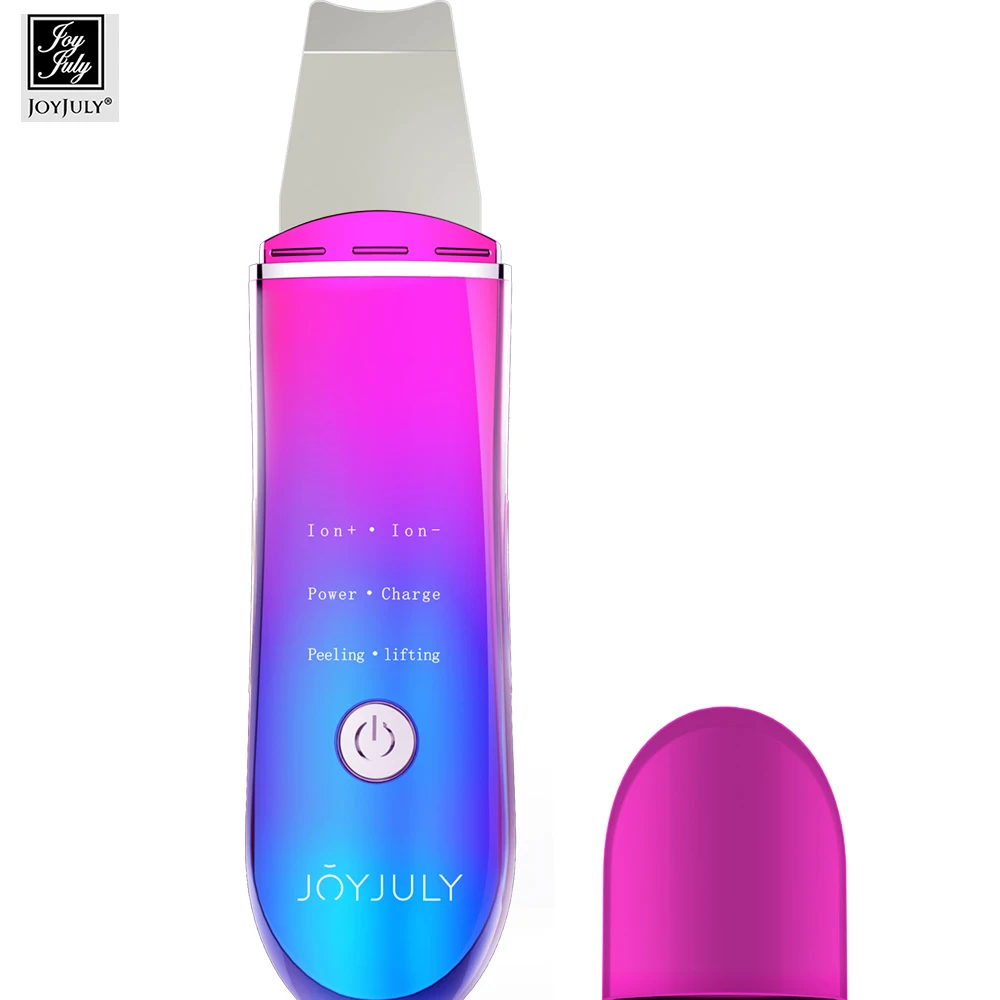 

JOYJULY Ultrasonic Skin Scrubber Refreshing Instrument Ultrasonic Ion Skin Cleaner Facial Cleansing Spatula Beauty Instrument