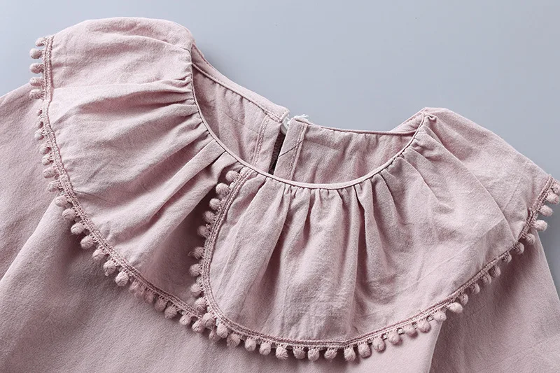 2019 baby Girl Clothes Set Spring Children Clothing Korean Casual Blouses Denim Shorts Two-piece kid outfits For Girls Suit 2-8Y (9)