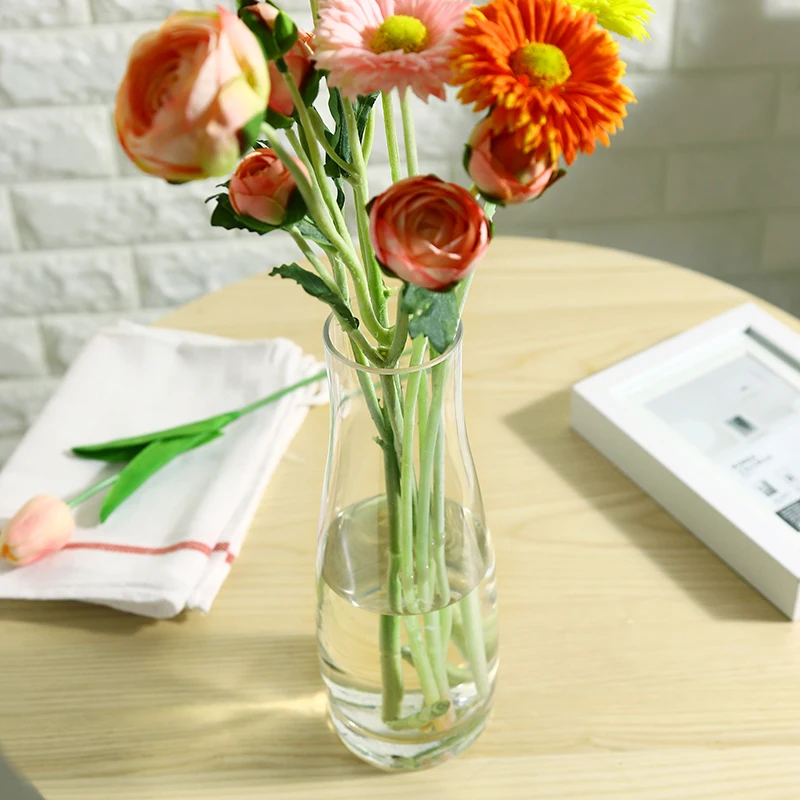 Europe Glass Vase flower pot creative multicolor Tabletop Vases