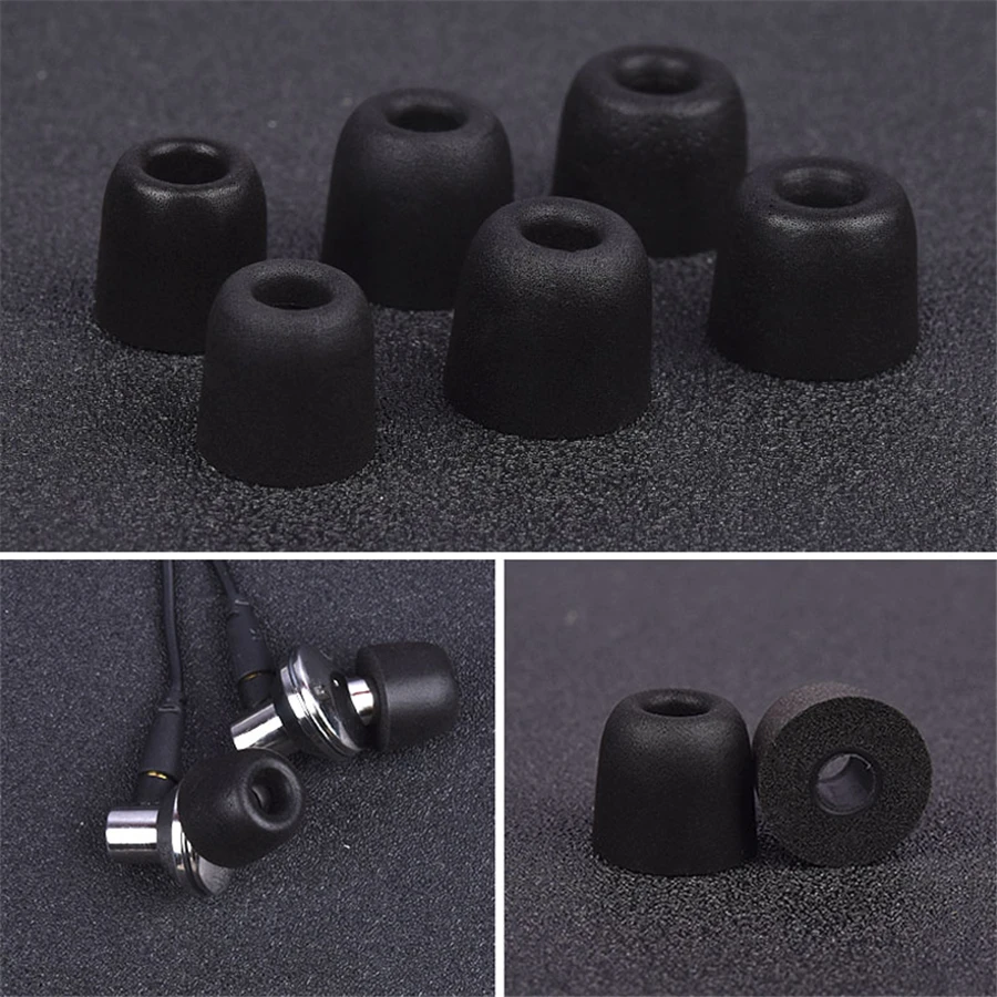 

1 Pair T400 Earphone Tips Memory Foam Sponge Ear Pads for Headphones 4.9 mm Caliber Earphone Accessories Earplug Noise Isolation