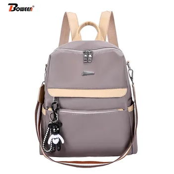 

Oxford Backpack for Girl Black Solid Backbag for Teenager Youth Preppy Style College Bagpack Casual Women Back Pack 2019 New