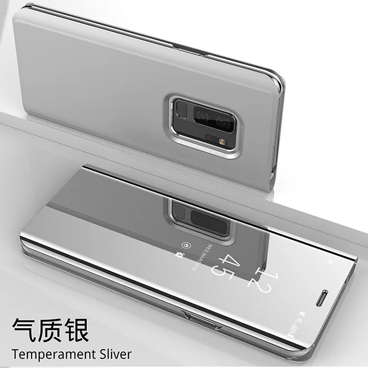 Clear View смарт-Зеркало чехол для телефона Samsung Galaxy S6Edge Plus note8 note5 note4 note3 A9 A9lite случаях |