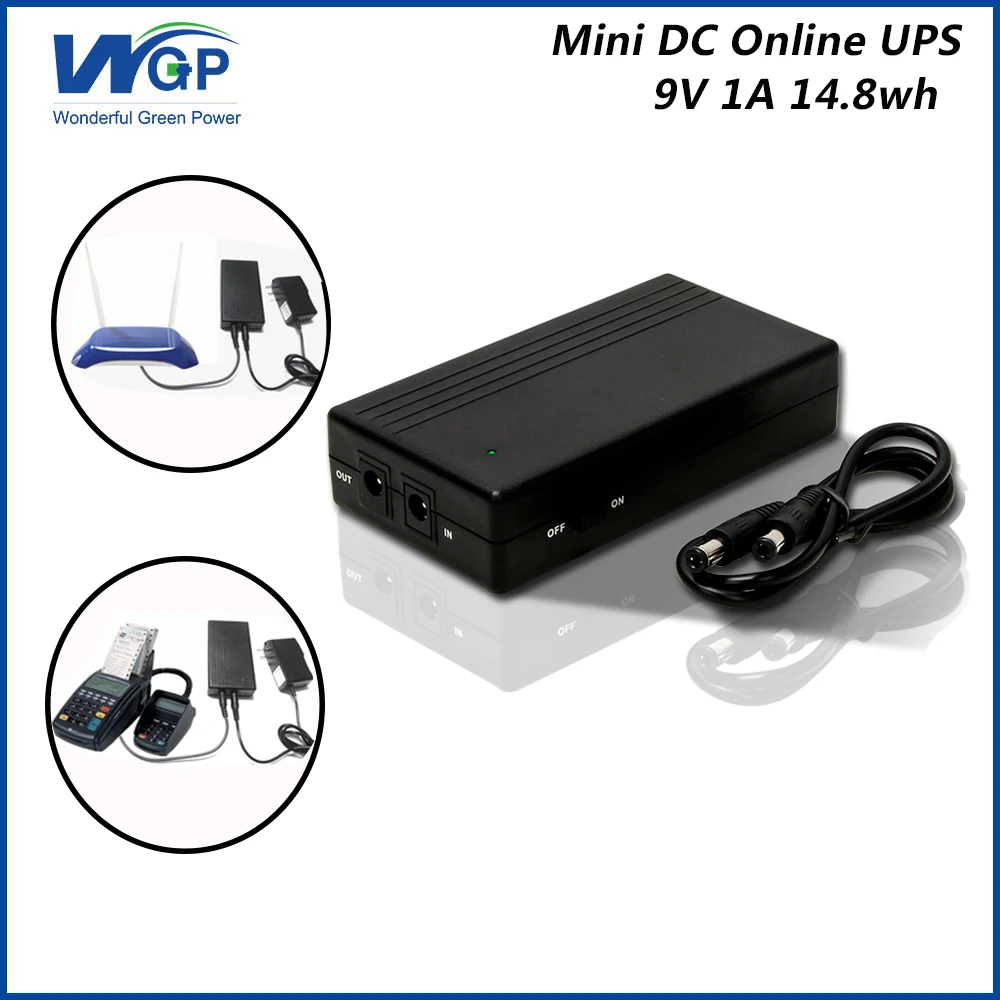Портативный 14.8WH бытовой cctv Мини dc ups 9V 1A wifi модем Микро для voip системы|ups 9v|dc upsmini |