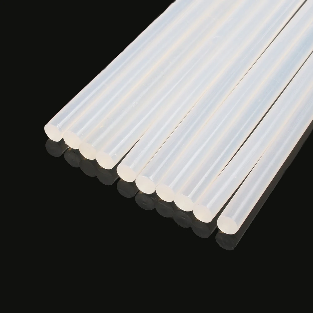 10pcs 5*180mm diamter Transparent hot melt glue stick hair ring fixed home DIY hair accessories glue sticks use for glue gun