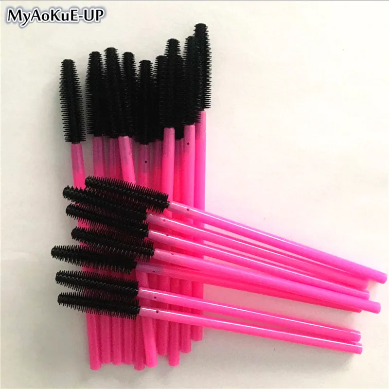 

Make Up Brush Cosmetic Eye Brush 500pcs/pack Eyelash Brushes Silicone Eyebrow brush Eyelash Extension Wand Applicator Tools