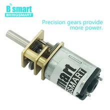 BringSmart N20 15-1500rpm Micro DC motoreduktor 3V 6V mikro silnik sprzęt monitorujący + silnik robota blokada drzwi 12V motoreduktor
