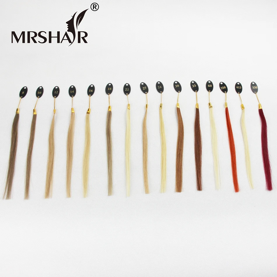 MRSHAIR Color Rings Remy Hair Colors 27 Colors Available 100% Real Remy Human Hair Black Brown Blonde Red Pink Purple Blue Burg