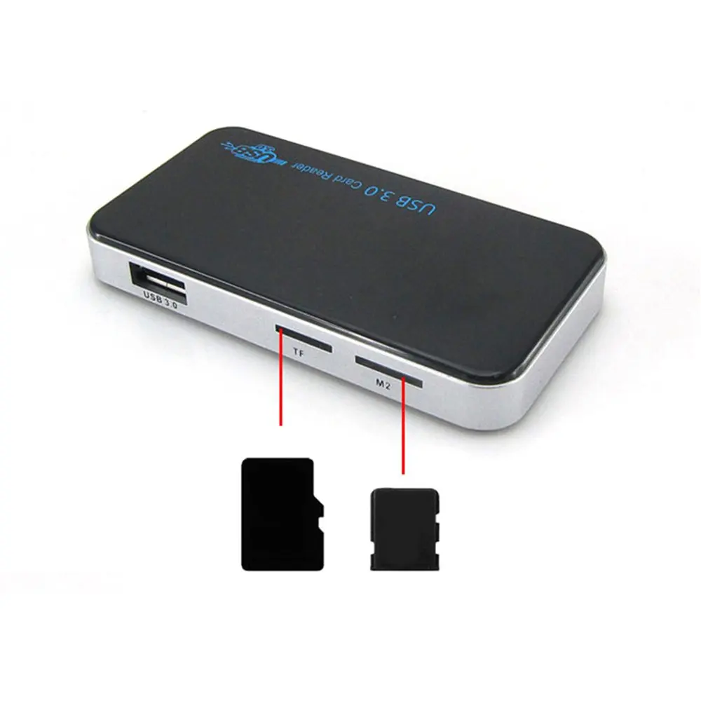 USB 3,0 Все-в-1 Компактное флэш-устройство для чтения карт памяти адаптер 5 Гбит/с высокоскоростной USB кард-ридер для TF SD XD CF безопасные числовые карточки