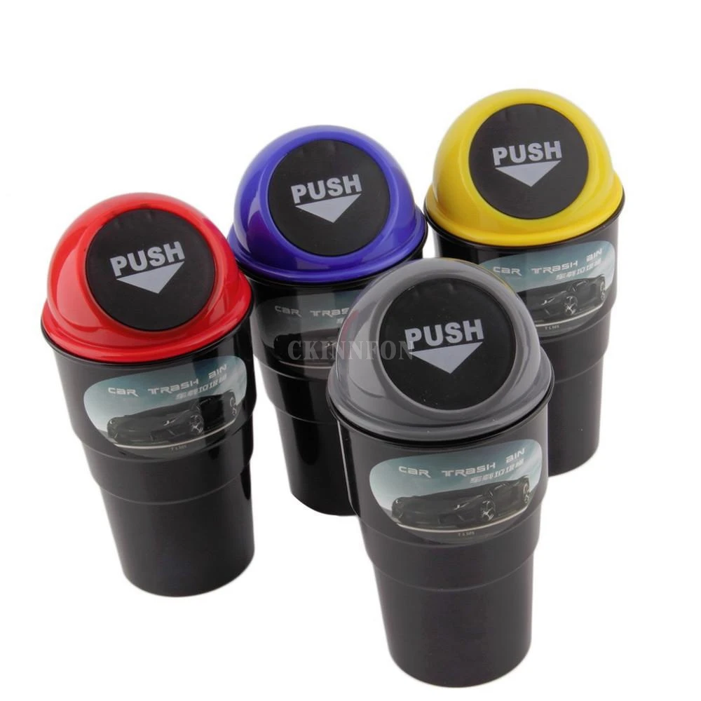 

DHL 50PCS Trash Rubbish Bin Garbage Dust Case Holder Mini Office Home Auto Vehicle Car