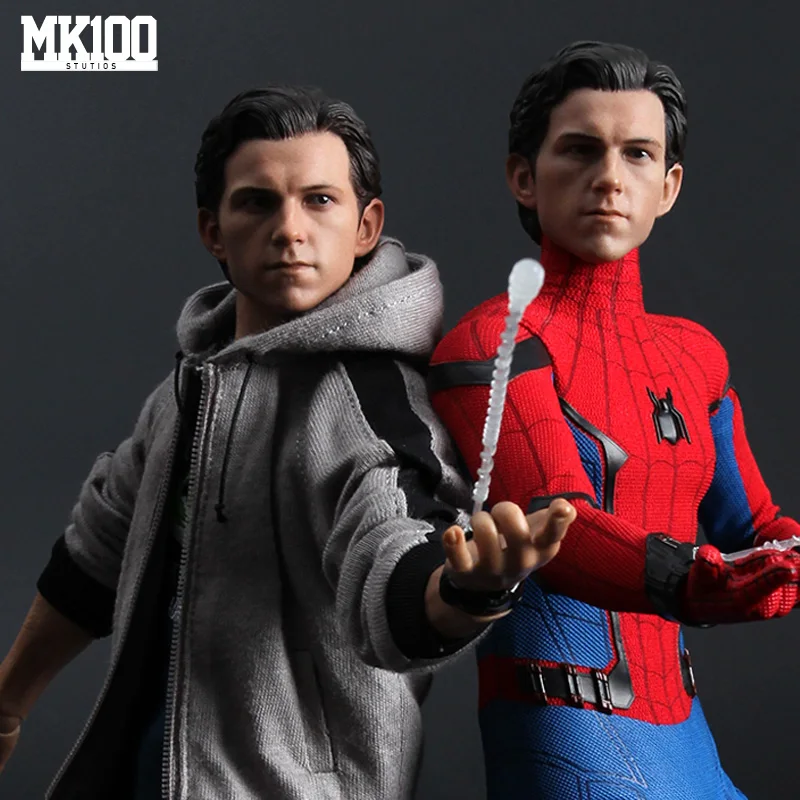 

Estartek MK100 1/6 Spiderman Peter Parker Head Sculpt for 12inch Phicen Jiaoudoll Verycool Action Figure DIY