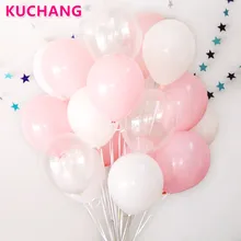 30 Pcs/lot 2.3g pink clear white 2.8g transparent balloons latex helium float birthday party baby shower wedding decro balls