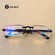 Очки для чтения Brad высокого класса сплава памяти стойки бескаркасные Анти-усталость HD полимерное покрытие объектива благоприятный комментарий AB872