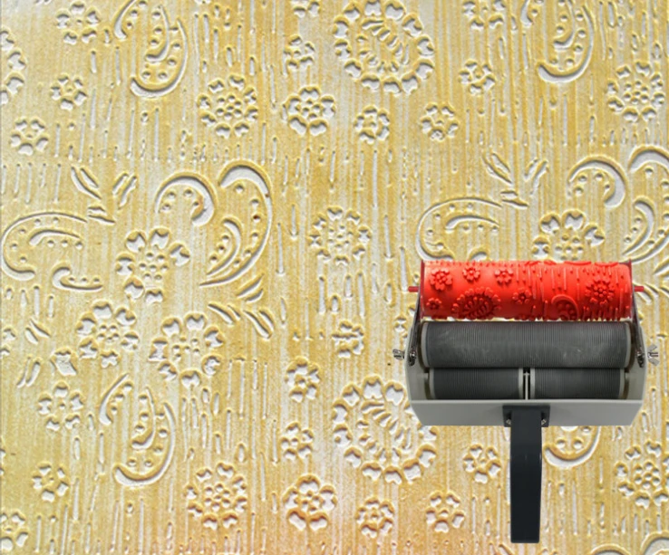 

Wall printing mould for wall decoration 7 inch rubber roller no.022