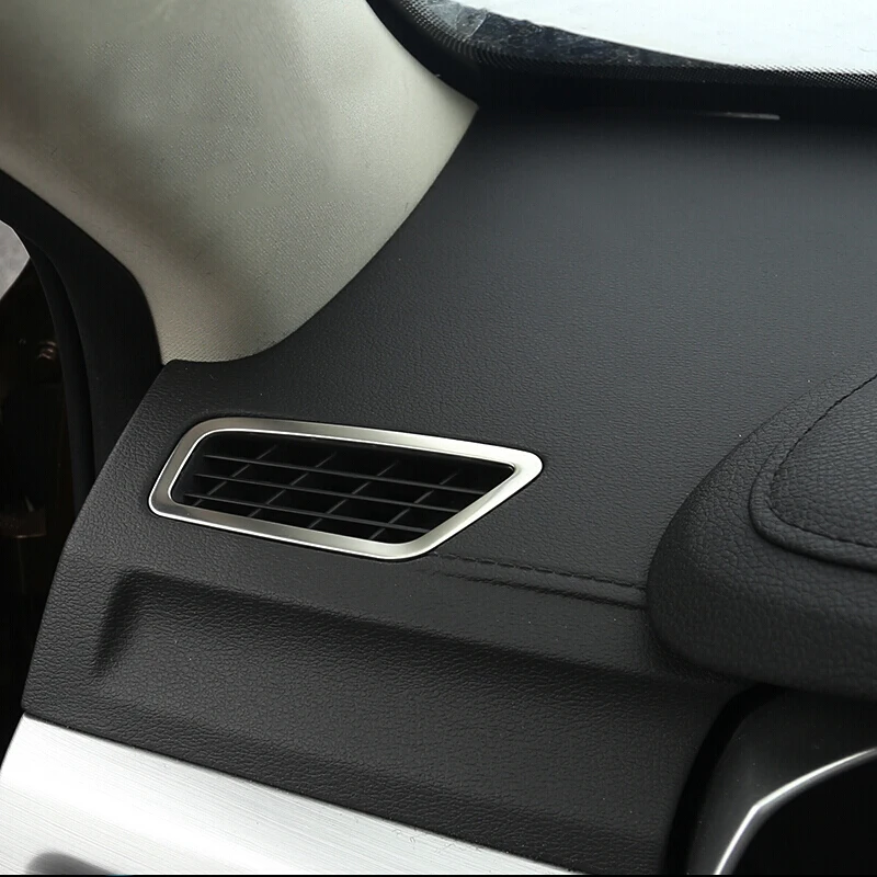 

For Geely Atlas 2016 2017 2018 Stainless Steel Car front Small air outlet Decoration Cover Trim car styling Accessories 2pcs
