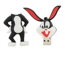 Wholesale Cartoon Rabbit Bugs Bunny USB Flash Drives Thumb Pen Drives Memory Stick Disk Gift 4GB 8GB 16GB 32GB Free Shippping
