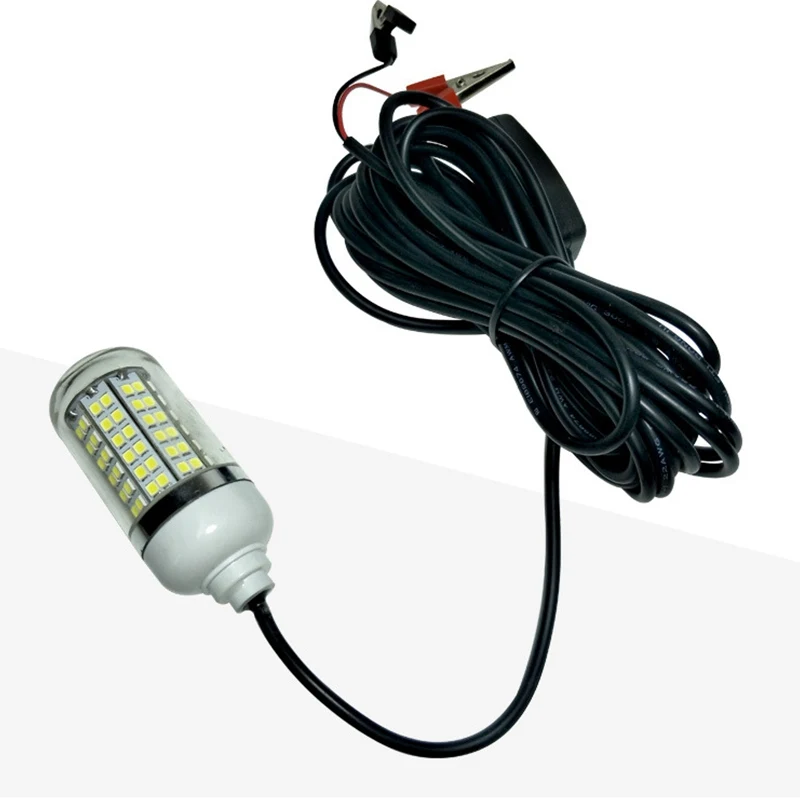 12V 15W Fishing Light LED Green Underwater Submersible Night Fake Fishing Lures Fishing Light Crappie Shad Squid Boat            (4)