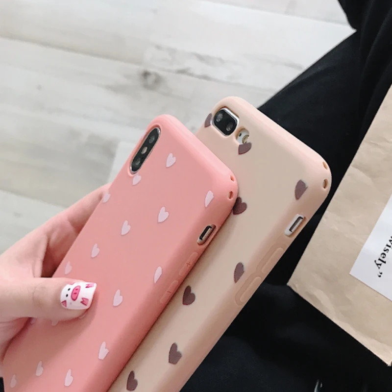 For Funda Huawei P30 Pro Case Silicon Heart Love TPU Cover Coque For Huawei P20 P30 Pro Nova 3 4 Honor 10 9 Mate 20 Pro Case