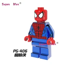 50 шт. супергерой Chrom Человек-паук Строительные блоки экшн-блоки, друзья для мальчиков дом игры дети детские игрушки