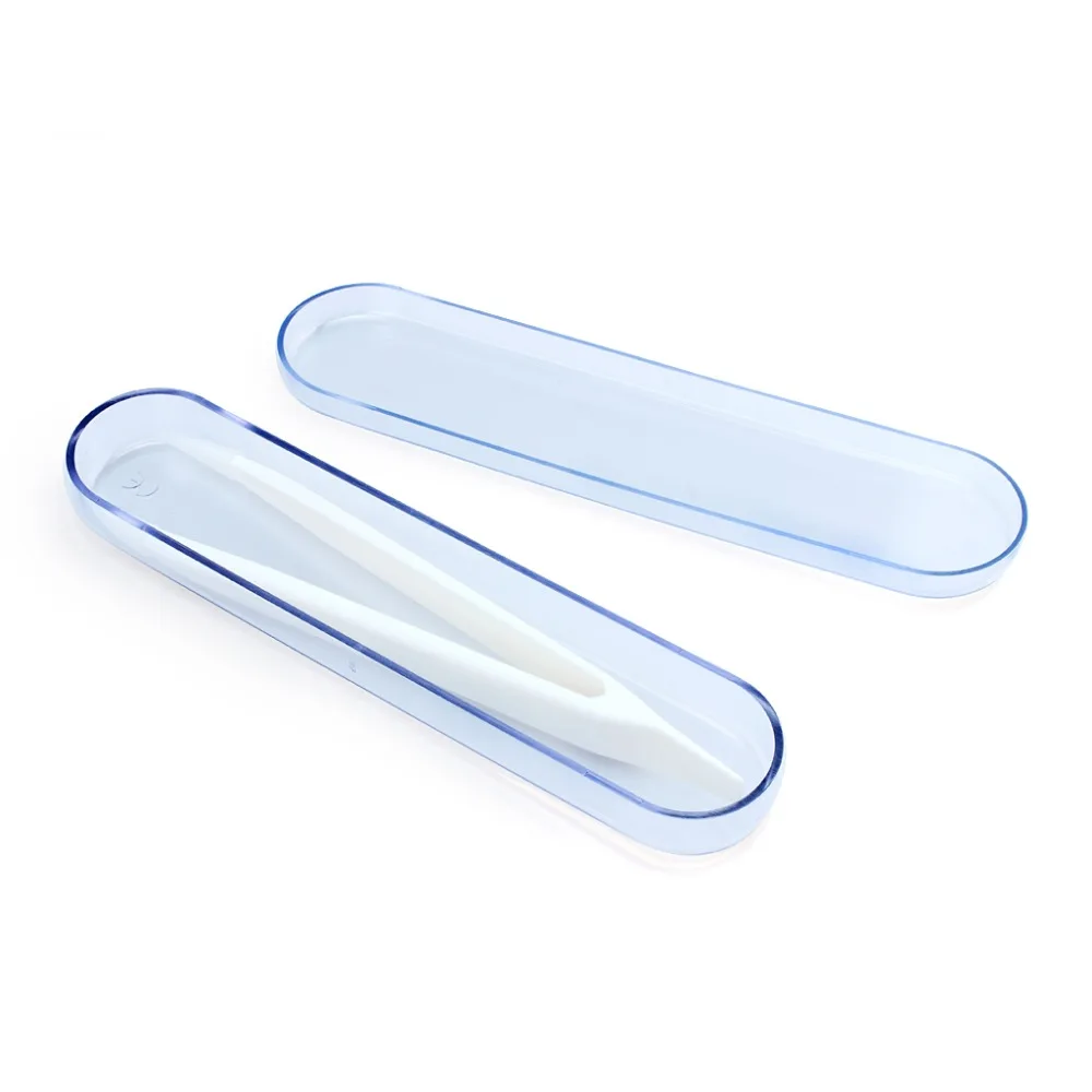 Mini Contact Lens Tweezers With Holder Case  Make up Tool Helper  (1)