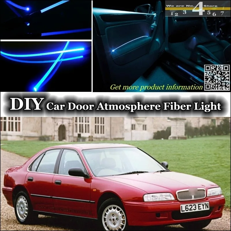 interior Ambient Light Tuning Atmosphere Fiber Optic Band Lights For Rover 600 Series Inside Door Panel illumination  Tuning