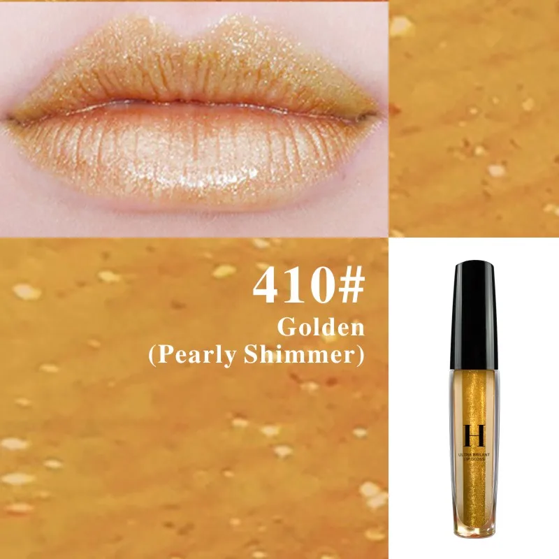 HENLICS Ultra Brilliant Lustre Lip Gloss 10 Colors Sexy Liquid Lipstick Waterproof Long Lasting Shimmer Lip Gloss (13)