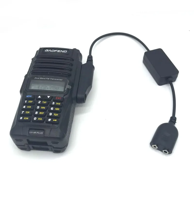 Иди и болтай Walkie Talkie “иди и аудио кабель-адаптер для Baofeng BF-9700 A-58 UV-XR UV-5S GT-3WP UV-9R плюс для K Интерфейс 2Pin UV-5R гарнитура Порты и разъёмы