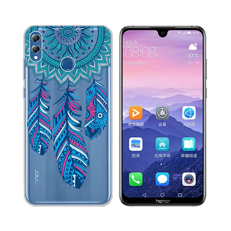Arvin Silicone Fundas for Huawei Honor 8X Soft TPU Case for Huawei Honor 6X 4X 4A 5X V8 8 5C Painted Cover for Honor 8X Max Case (4)