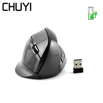 

2.4G Wireless Vertical Mouse Ergonomic Rechargeable Gaming Mice 1600DPI USB Optical Computer Mause For PC Laptop Notebook Gamer
