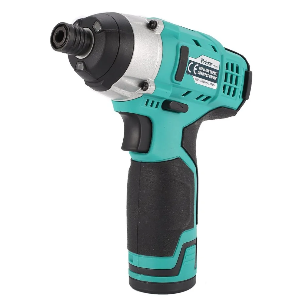 

Pro'skit PT-1207G 12V Lithium Electric Drill Screwdriver Set Cordless Driver Multifucntion Power Repairing Hand Tool Kit