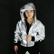 Jerry маленькие яблоки сценические костюмы группа хип-хоп танцевальные костюмы пальто Современный Джаз танцевальный костюм с мужской и женской одеждой