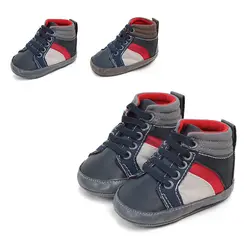 1 пара новая осень детская обувь для мальчиков и девочек хлопок ткань для пэчворка Впервые Уокер против скольжения Мягкая подошва