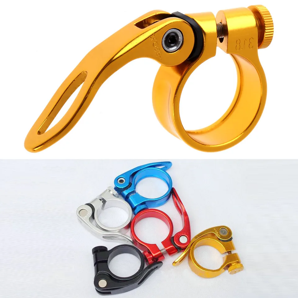 Aluminium Alloy MTB Bike Bicycle Metal Seatpost Clamp Release Seat Quick L3Y8