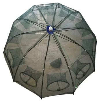 

ABLD-Portable Foldable Automatic Fishing Net Landing Net Trap Cast Dip Cage Fish Shrimp Trap Fish Net Minnow Crayfish Crab Bai