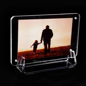 

Clear Frame Acrylic Plexiglass Photo Table Display Home Picture Decoration Wedding Gift