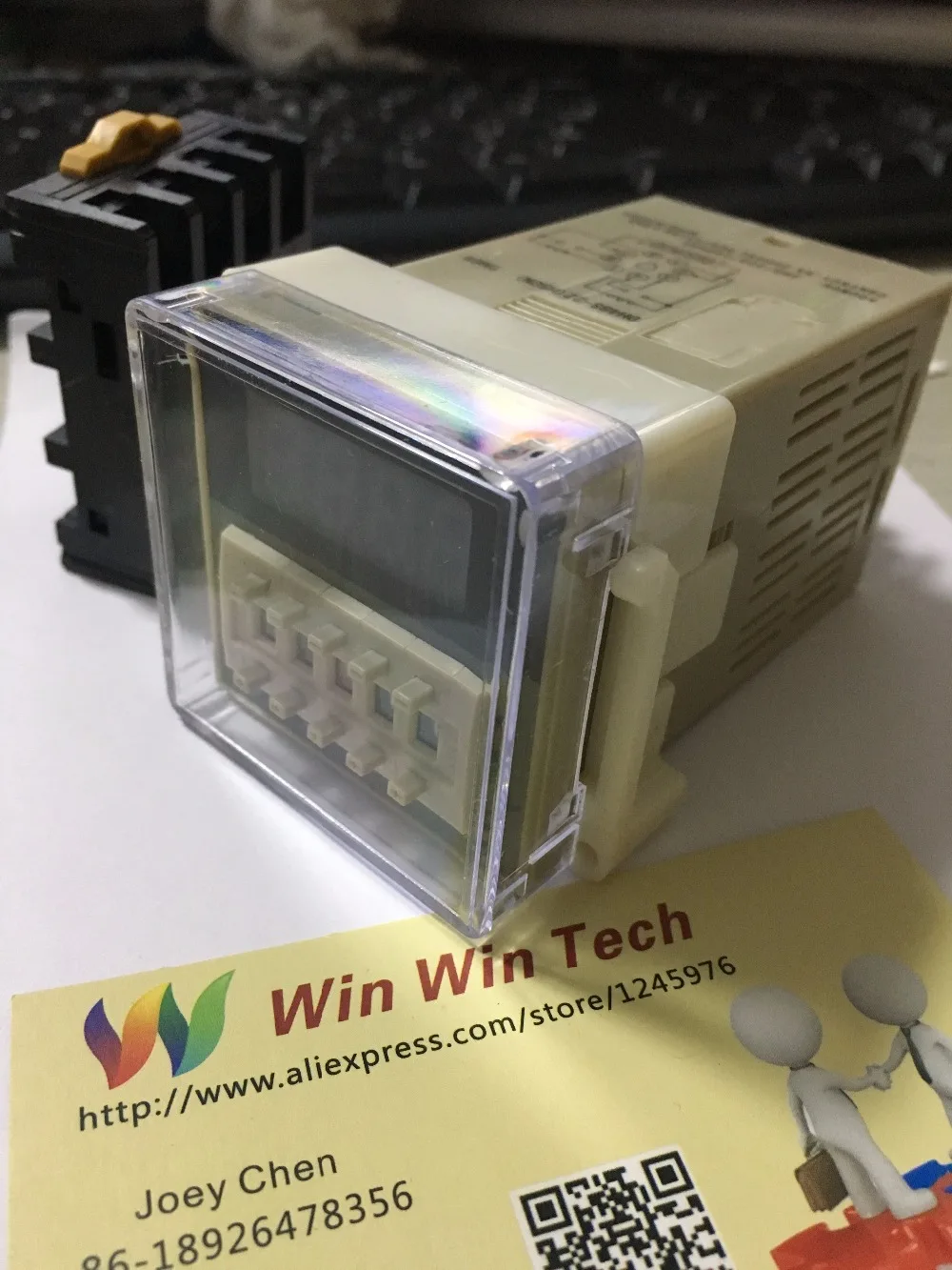 Digital display time relay DH48S S cycle control Delay relay 0.01S 990H 8PIN with base DC12V/24V