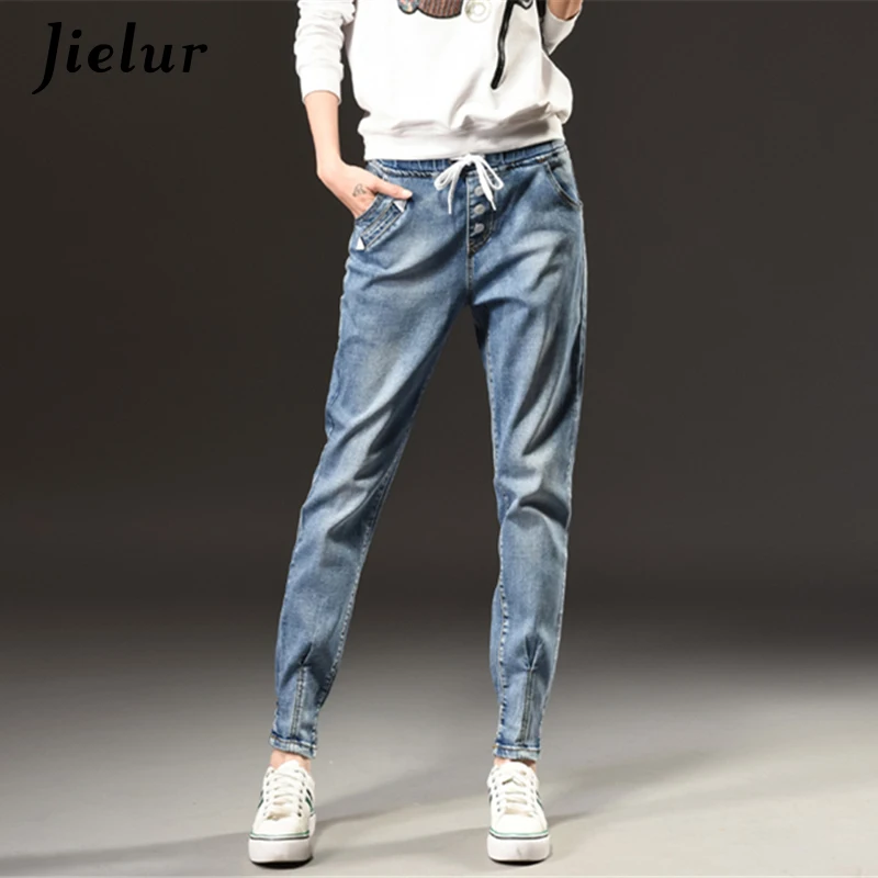 Autumn Winter Fashion High Waist Jeans Woman Large Size S-5XL Leisure Slim Elastic Waist Ladies Vintage Harlan Pants Women Jeans Autumn Winter Fashion High Waist Jeans Woman Large Size S-5XL Leisure Slim Elastic Waist Ladies Vintage Harlan Pants Women Jeans